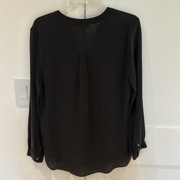 NWOT JOIE 'Pauline' Silk Blouse in Caviar Size Small - Picture 6 of 7